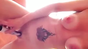 Massive Masturbation Squirts with Big Tits and Dildos!