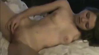 Masturbating College GF Orgasmic Cumshot for Boyfriend!