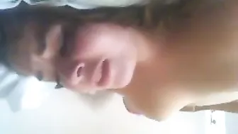 Amateur Brunette College Girl Homemade Masturbation Session Leads to Tender Moans and Orgasmic Bliss!