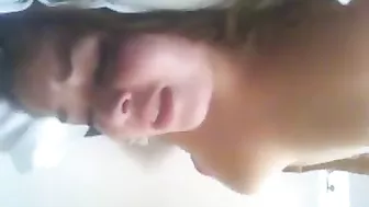 Amateur Brunette College Girl Homemade Masturbation Session Leads to Tender Moans and Orgasmic Bliss!