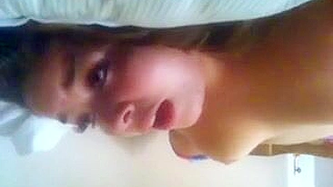 Amateur Brunette College Girl Homemade Masturbation Session Leads to Tender Moans and Orgasmic Bliss!