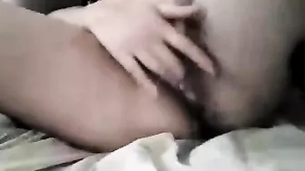 Asian Amateur Homemade Masturbation Rubdown with Wet Pussy and Orgasmic Cum Shot!