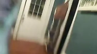 Masturbating with Sally Salad Shooter and Cucumber Toy!