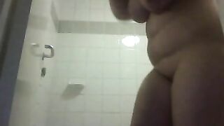 Chubby Ex-GF Sensual Shower Masturbation with Big Boobs & Tits