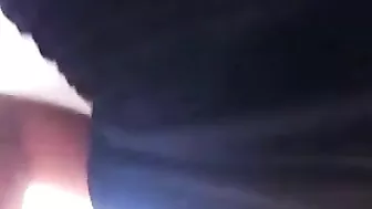 Amateur Brunette Masturbates in Public on Plane