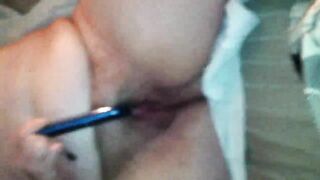 Homemade Masturbation with Hairy BBW and Vibrator