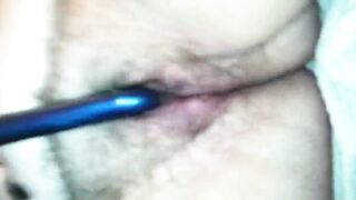 Homemade Masturbation with Hairy BBW and Vibrator