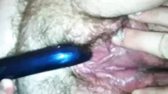 Homemade Masturbation with Hairy BBW and Vibrator