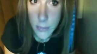 Amateur Teen Homemade Masturbation with Dirty Deepthroat and Dildo
