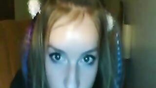 Amateur Teen Homemade Masturbation with Dirty Deepthroat and Dildo