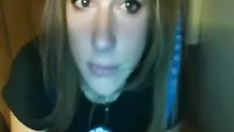 Amateur Teen Homemade Masturbation with Dirty Deepthroat and Dildo