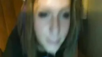 Amateur Teen Homemade Masturbation with Dirty Deepthroat and Dildo