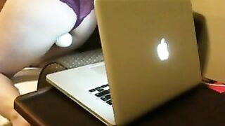 MILF Wife Solo Masturbation with Vibrators & Webcam Chat