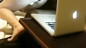 MILF Wife Solo Masturbation with Vibrators & Webcam Chat