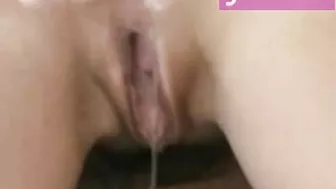 MILF Wet Pussy Squirts Amidst Anal Dildo Masturbation!