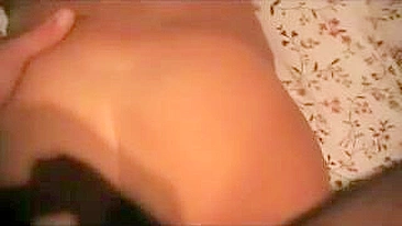 Amateur Girlfriend Tight Pussy Masturbates with Dildo and Shaved Ass