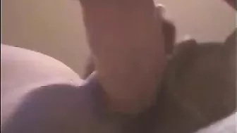 Amateur Squirting Orgasm with Shaved Pussy and Dildo