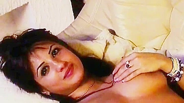 Amateur Brunette Masturbates with Big Tits in Homemade Video