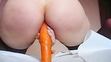 Amateur Masturbates with Dildo & Toys Ass Hole and Pussy!