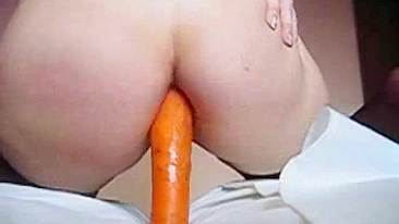 Amateur Masturbates with Dildo & Toys Ass Hole and Pussy!