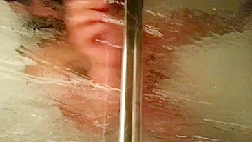MILF Masturbates with Dildo in Shower, Amateur BBW Porn!