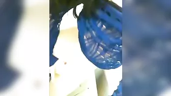 Brunette Babe Big Boob Masturbation in Airplane Fun!