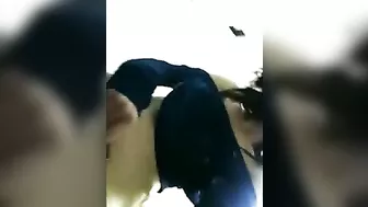 Brunette Babe Big Boob Masturbation in Airplane Fun!