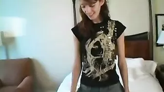 College Cutie First Sybian Ride!