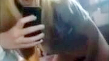 Amateur Blonde Teen Homemade Masturbation with Dildo and Hairbrush!