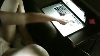 MILF Wife Hairy Masturbation with Vibrator & Webcam Chat