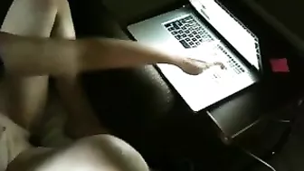 MILF Wife Hairy Masturbation with Vibrator & Webcam Chat