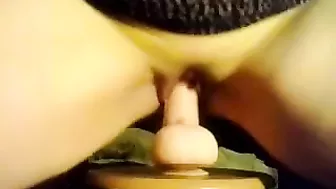 MILF Mom Homemade Dildo Ride Amateur Sex Toy Fun