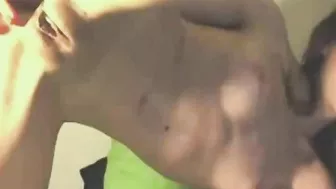 Masturbating Brunette Amateur with Tight Skinny Ass and Small Tits