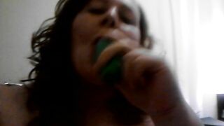 Massive Masturbation with Big Tits and Chubby Fat Girl