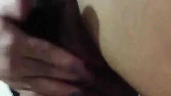 Hairy Asian GF Makes Homemade Selfie Amateur Masturbation