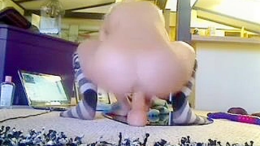 Masturbating with Dildos and Anal Toys - Amateur Blonde Petite Homemade Orgasm Compilation