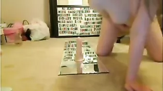 Masturbating Teen Squirting Amateur Webcam Show with Dildo and Cumming Orgasms