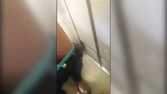 Blonde Big Boob Amateur Masturbates on Airplane