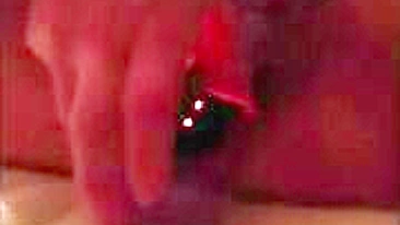 Busty Blonde Masturbates with Huge Fake Boobs & Sex Toys!