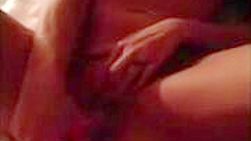 Busty Blonde Masturbates with Huge Fake Boobs & Sex Toys!