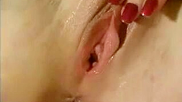 Blonde GF Kara Solo & BJ show - Amateur Masturbation with Cum in Mouth!