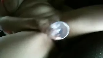 MILF Wife Hairy Masturbation with Vibrator & Big Boobs