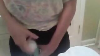 College Teen Homemade Masturbation Video with Leggings and Cumming Orgasms