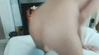 Amateur Blonde Masturbates with Dildo and Webcam, Cums Hard!