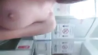 Mile High Masturbation with Busty Latina & Her Great Orgasm