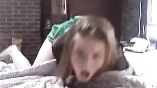 Petite Teen Sensitive Pussy Cums Quickly in Homemade Masturbation Video