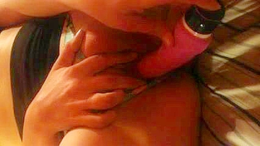 Amateur Girlfriend Super Tight Pussy Masturbates with Dildo & Orgasms in Homemade Video