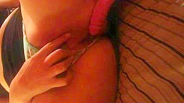 Amateur Girlfriend Super Tight Pussy Masturbates with Dildo & Orgasms in Homemade Video