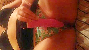 Amateur Girlfriend Super Tight Pussy Masturbates with Dildo & Orgasms in Homemade Video