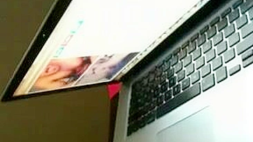 MILF Wife Hairy Masturbation with Red Vibrator & Big Boobs